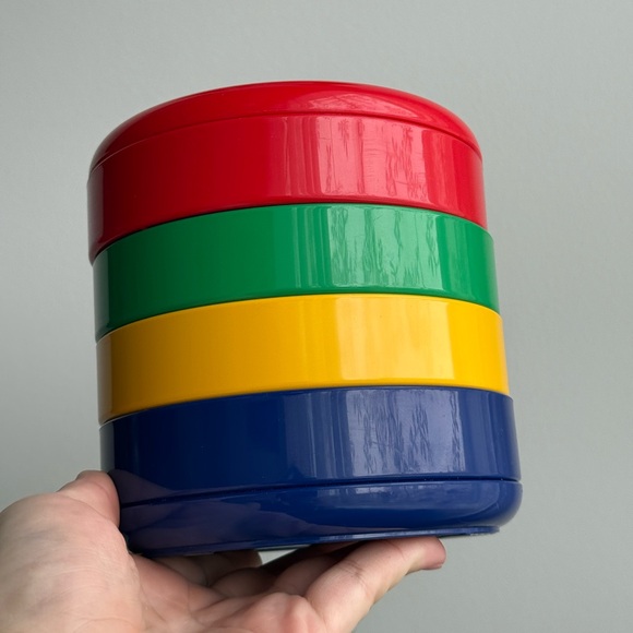 Vintage Italy Rexite MULTIPLOR 900 Primary Colour Rino Pirovano Desk Organizer - Picture 7 of 11